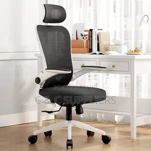 Ergonomic Computer Desk Chair with Flip Arms