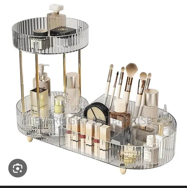 Makeup Organiser 360° Rotating Cosmetic Storage - 1