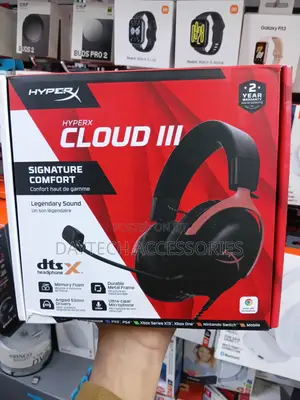 HyperX Cloud III Signature Comfort Gaming Headset - Nyeusi/Mekundu