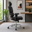 Executive Fabric Office Chair with Lumbar Support - 2