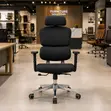 Executive Fabric Office Chair with Lumbar Support - 3