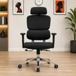 Executive Fabric Office Chair with Lumbar Support - 4
