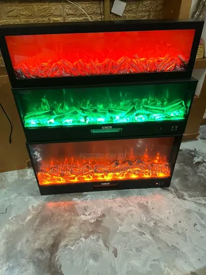 1 Meter by 50cm RGB Bluetooth Heated Fireplace