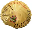 Gold $100 Dollar Sign Poker Cards - Durable Plastic - 1