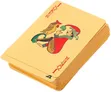 Gold $100 Dollar Sign Poker Cards - Durable Plastic - 3