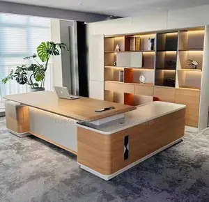 2.4m Director's Modern Imported Executive Desk