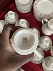 Mikasa Pastel Floral Gold Trim Dinner Set, 82 Pieces, Japan - 4
