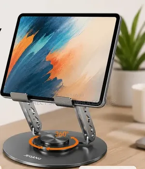 Jeqang Aluminium Alloy Laptop Stand - 360° Rotating & Adjustable