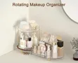 Makeup Organiser 360° Rotating Cosmetic Storage - 3