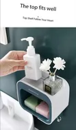 Classy Multipurpose Soap/Sponge Holder with Top Shelf and Drain Shelf - 3