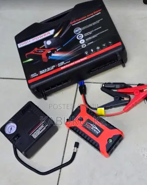 99800mAh Car Jump Starter Power Bank na Air Pump & LED
