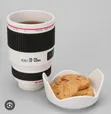 400ml Camera Lens Thermocup - Nyeusi - 1