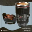 400ml Camera Lens Thermocup - Nyeusi - 4