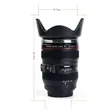 400ml Camera Lens Thermocup - Nyeusi - 5