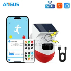 Smart WiFi Outdoor Solar PIR Motion Sensor Alarm