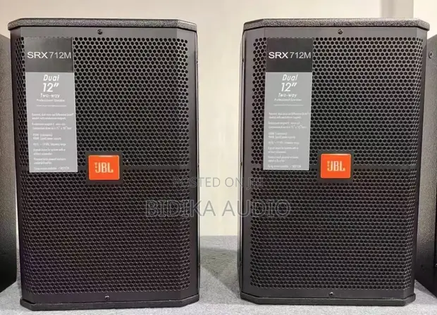 JBL SRX 712M Dual 12" Professional Stage Monitor Speakers (Pair) - 1