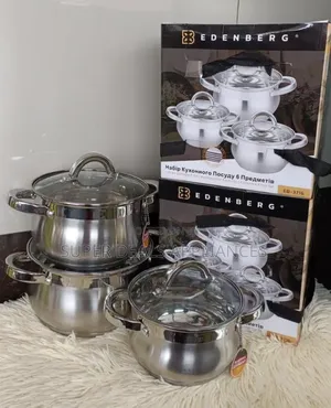 Edenburg EB-3716 6-Piece Stainless Steel Cookware Set