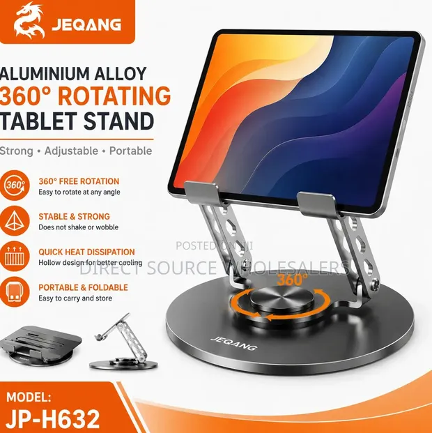 Jeqang Heavy Duty Aluminium Laptop Stand - 1