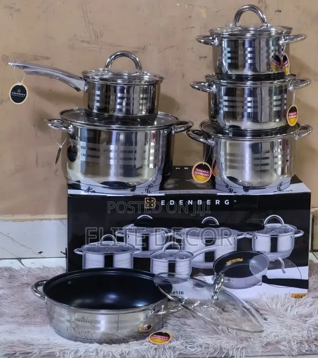 Edenburg EB-4041 12-Piece Stainless Steel Cookware Set - 1