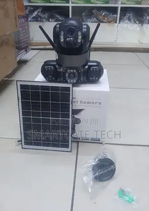 Triple Lens 4G Solar CCTV Camera 360° View Night Vision