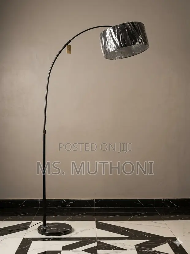 Arc Floor Lamp - Black Metal - 1