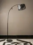 Arc Floor Lamp - Black Metal - 1