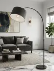 Arc Floor Lamp - Black Metal - 2
