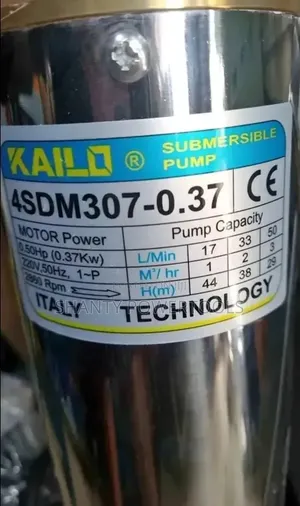 0.5 HP Kailo Submersible Water Pump (44m Head)