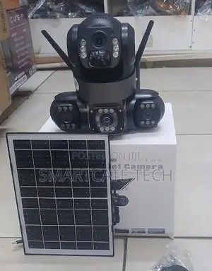 G Solar Security Camera With Triple Lens – 360° CCTV & Day/Night