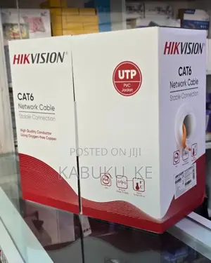 Hikvision 305m CAT6 Solid Copper UTP Cable ya Mtandao