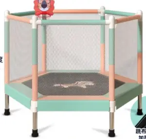 Children's 48-Inch Hexagonal Indoor Trampoline
