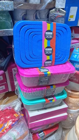 5-Piece Plastic Food Storage Container Set