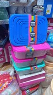 5-Piece Plastic Food Storage Container Set - 1