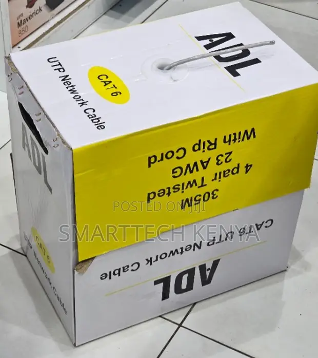 ADL Cat6 Ethernet Cable 305m UTP LAN Network Cable - 1