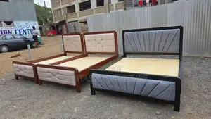 5x6 Sunburst & Grey Mocket Bed Frame - Brand New
