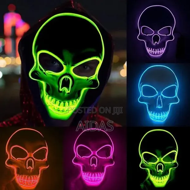 Halloween LED Light Up Scary Mask - 1