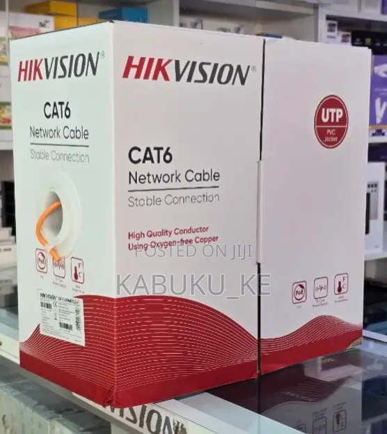 Hikvision CAT6 Cable ya Mtandao 305m Copper Safi - 1