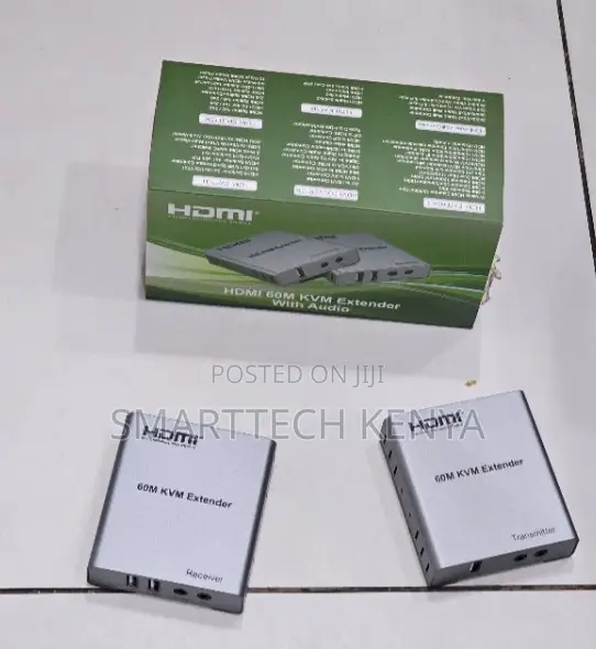 60M HDMI KVM Extender Over Single Cat5e/Cat6 Cable - 1