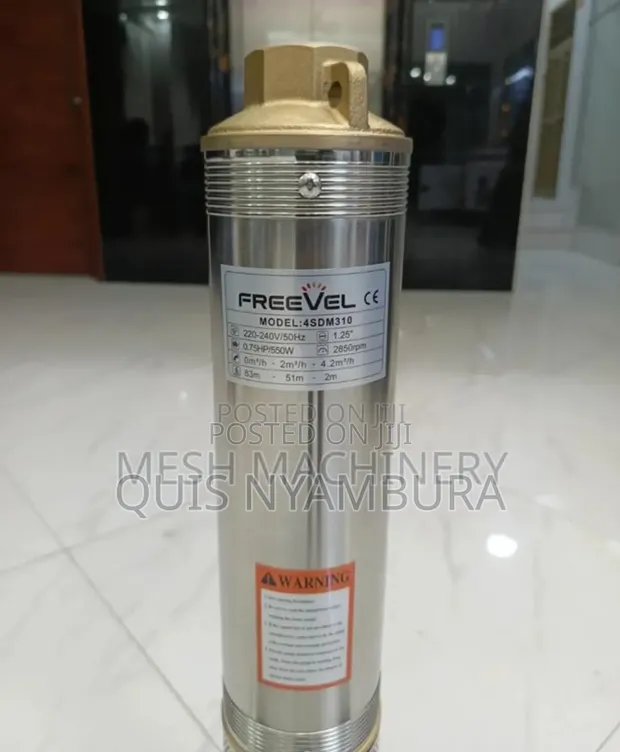 0.75hp Submersible Deep Well Water Pump 63m - 1