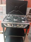 Eurochef 5 Burner Gas Cooker with Storage Shelves - 1