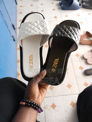Zara Women's White Leather Sandals