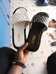 Zara Women's White Leather Sandals - 2