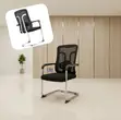 Black Orthopedic Mesh Guest Chair - 2