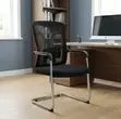 Black Orthopedic Mesh Guest Chair - 3
