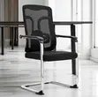 Black Orthopedic Mesh Guest Chair - 4