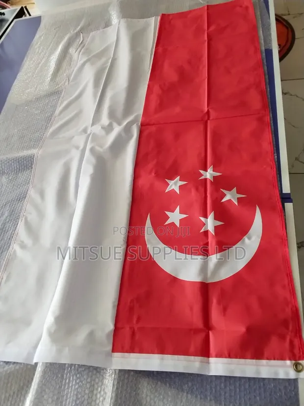 Bendera ya Taifa ya Singapore 36x58 Inches Heavy Polyester - 1