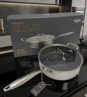 Premium 18/10 Triply Stainless Steel Deep Frying Pan 3.4L