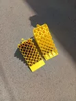 Heavy-Duty Yellow Plastic Wheel Chocks - 2