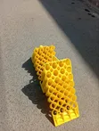 Heavy-Duty Yellow Plastic Wheel Chocks - 2