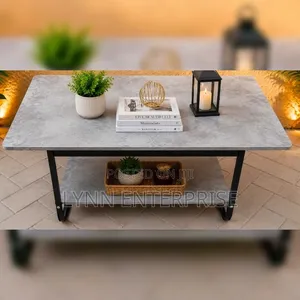 Imported Executive Marble Top Coffee Table